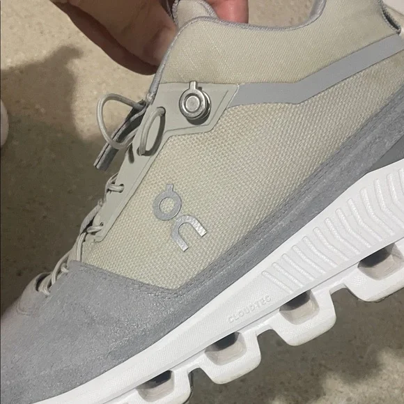 On Running women Gray and White Athletic Shoes - Picture 5 of 15